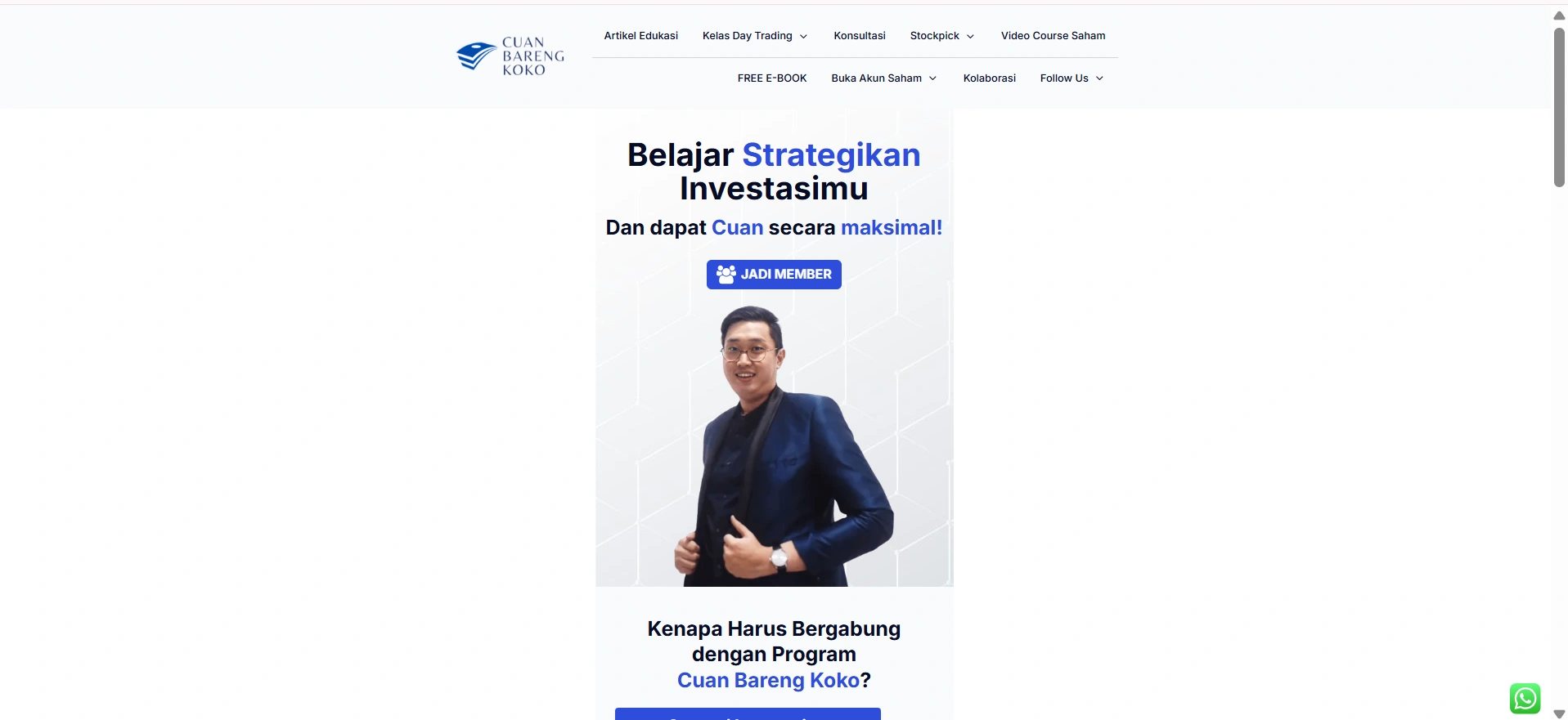 Rahasia Belajar Saham Cepat dan Tepat bersama CuanBarengKoko